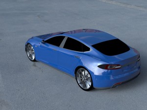 tesla model s p85 hdri 3D Model