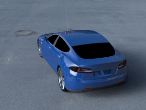tesla model s p85 hdri 3D Model
