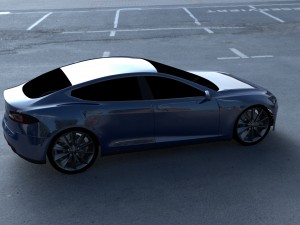 tesla model s p85 hdri 3D Model