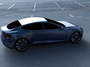 tesla model s p85 hdri 3D Model