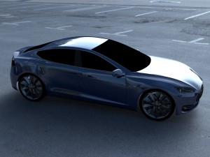 tesla model s p85 hdri 3D Model