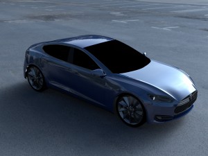 tesla model s p85 hdri 3D Model