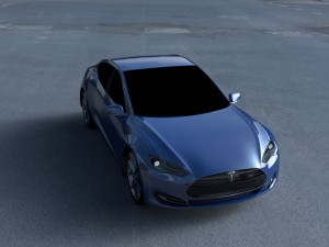 tesla model s p85 hdri 3D Model
