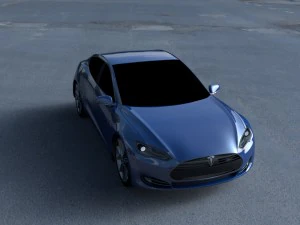tesla model s p85 hdri 3D Model