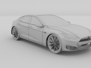 tesla model s p85 hdri 3D Model