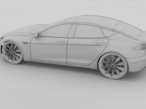tesla model s p85 hdri 3D Model