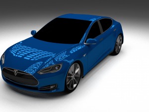 tesla model s p85 hdri 3D Model