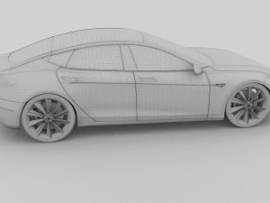 tesla model s p85 hdri 3D Model