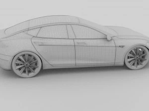 tesla model s p85 hdri 3D Model
