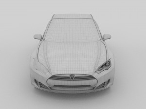 tesla model s p85 hdri 3D Model