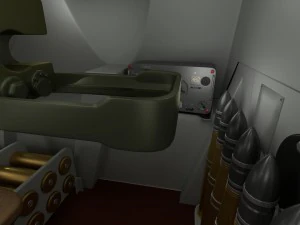 su 100 interior-engine bay full 3D Model