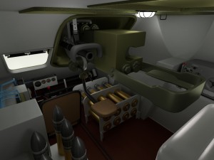 su 100 interior-engine bay full 3D 모델