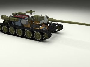 su 100 interior-engine bay full 3D 모델