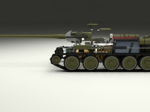 su 100 interior-engine bay full 3D 모델