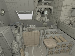 su 100 interior-engine bay full 3D 모델