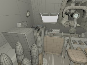 su 100 interior-engine bay full 3D 모델