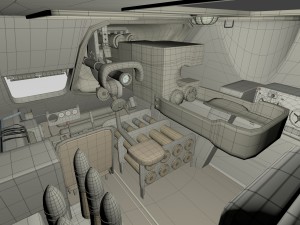 su 100 interior-engine bay full 3D 모델