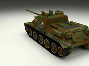 su 100 interior-engine bay full camo 3D Model
