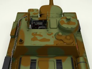 su 100 interior-engine bay full camo 3D Model