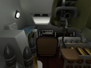 su 100 interior-engine bay full camo 3D Model
