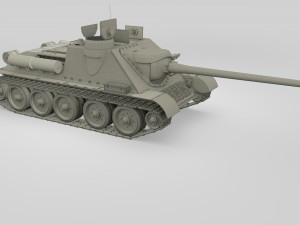 su 100 interior-engine bay full camo 3D मॉडल