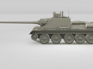 su 100 interior-engine bay full camo 3D Model