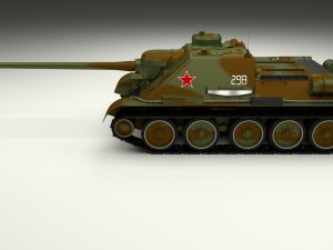 su 100 tank destroyer camo 3Dモデル