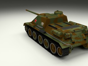 su 100 tank destroyer camo 3D 모델