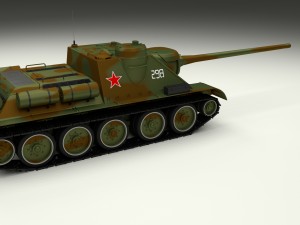 su 100 tank destroyer camo 3D 모델