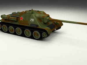 su 100 tank destroyer camo 3D 모델