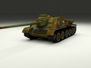 su 100 tank destroyer camo 3D 모델
