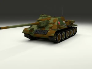 su 100 tank destroyer camo 3D Model