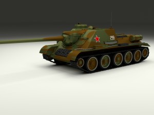 su 100 tank destroyer camo 3D 모델