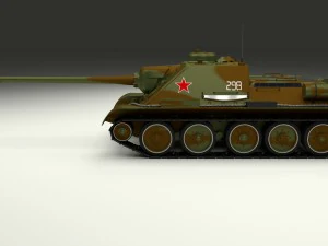 su 100 tank destroyer camo 3D Model