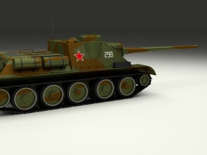 su 100 tank destroyer camo 3D 모델