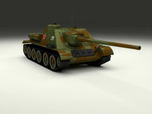 su 100 tank destroyer camo 3D Model