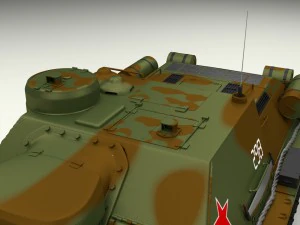 su 100 tank destroyer camo 3D Model