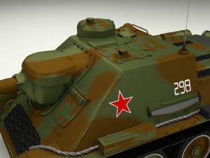 su 100 tank destroyer camo 3D 모델