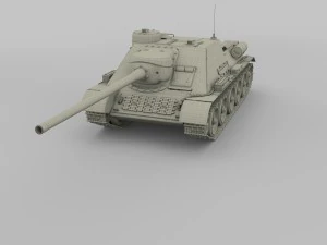 su 100 tank destroyer camo 3D Model