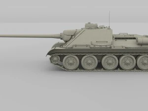 su 100 tank destroyer camo 3D Model