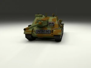 su 100 with interior camo 3D Model