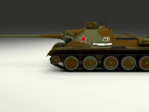 su 100 with interior camo 3D Model