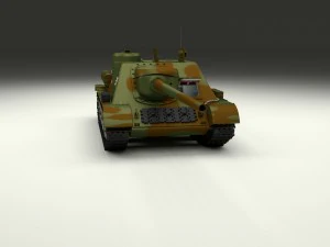 su 100 with interior camo 3D Model