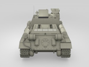 su 100 with interior camo Model 3D