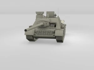 su 100 with interior camo 3D Model