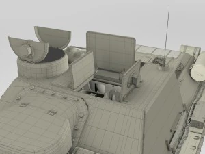 su 100 with interior camo 3D Model