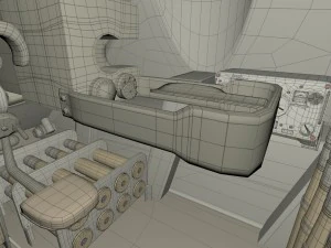 su 100 with interior camo 3D Model