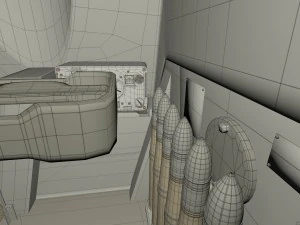 su 100 with interior camo 3D Model