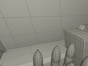 su 100 with interior camo 3D Model