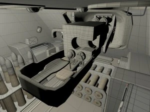 su 100 with interior camo 3D Model